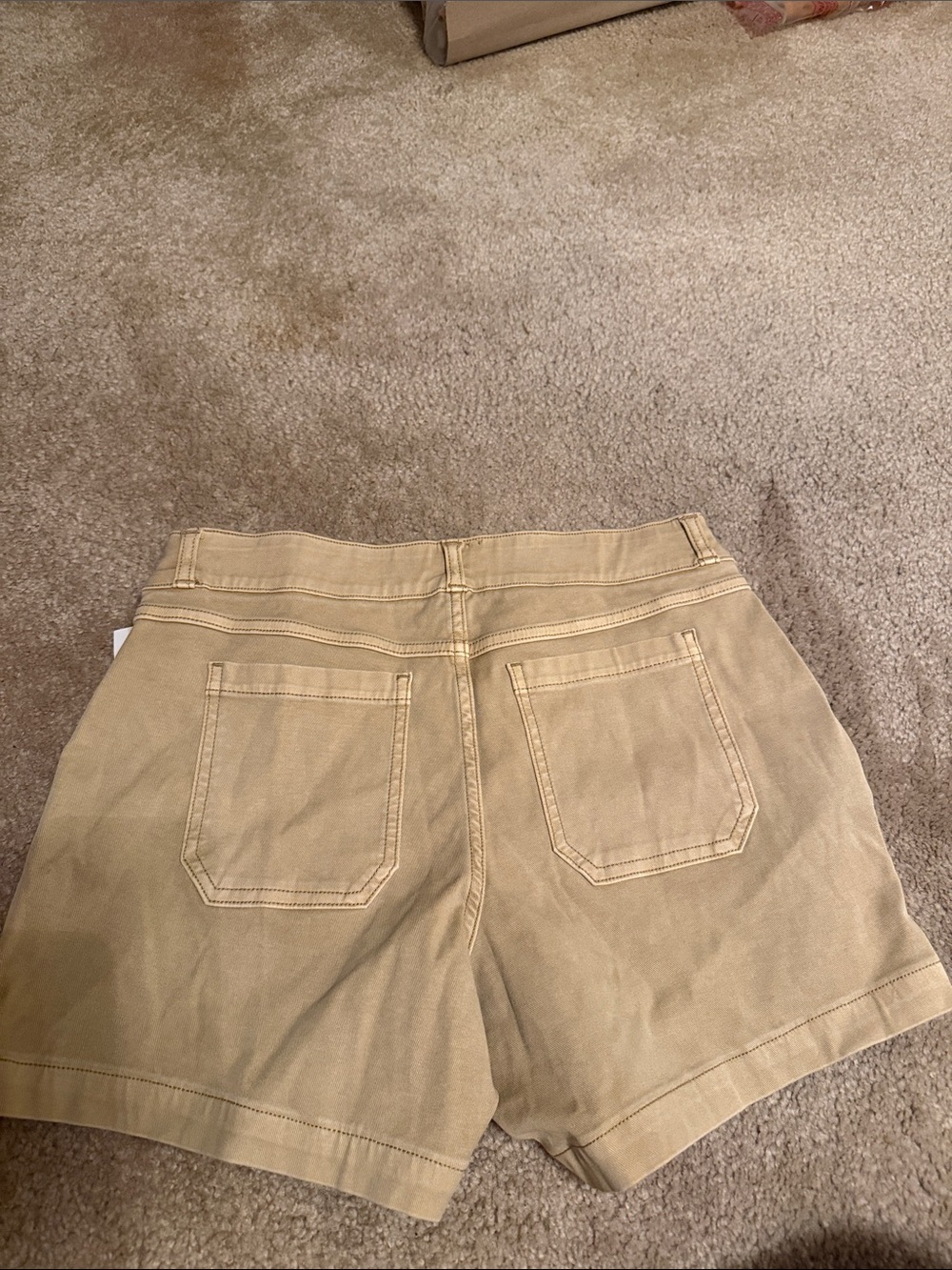 SPANX Tan Stretch Twill Short - Picture 2 of 4